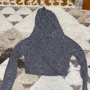 Gymshark cropped knit hoodie/shirt